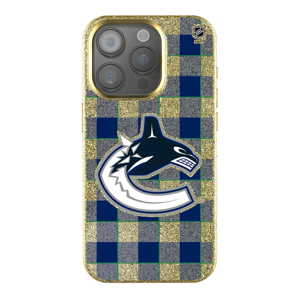 Keyscaper Vancouver Canucks Plaid Bling iPhone Case
