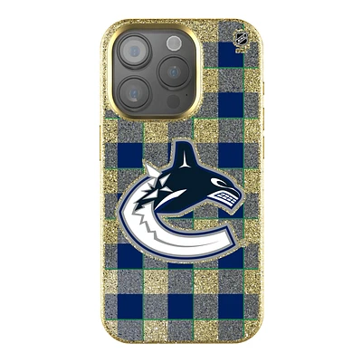 Keyscaper Vancouver Canucks Plaid Bling iPhone Case