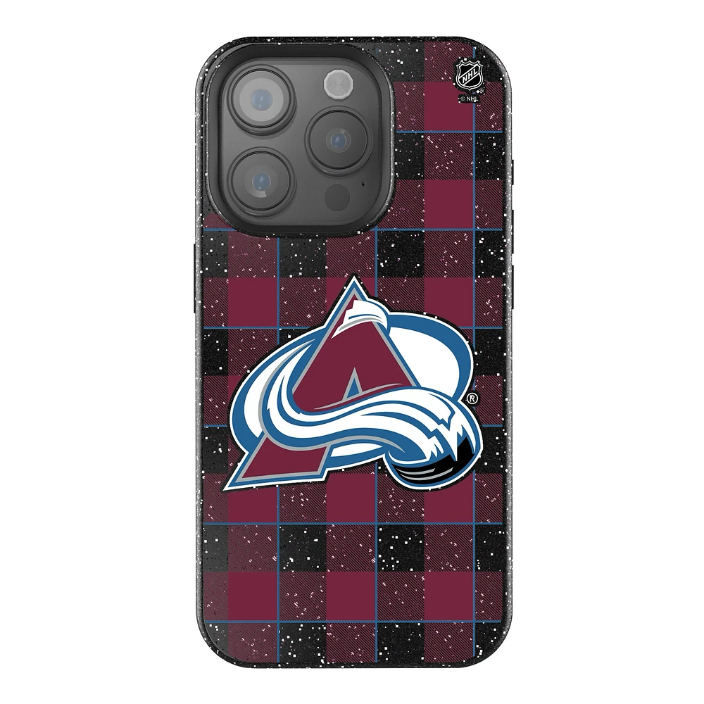 Keyscaper Colorado Avalanche Plaid Bling iPhone Case