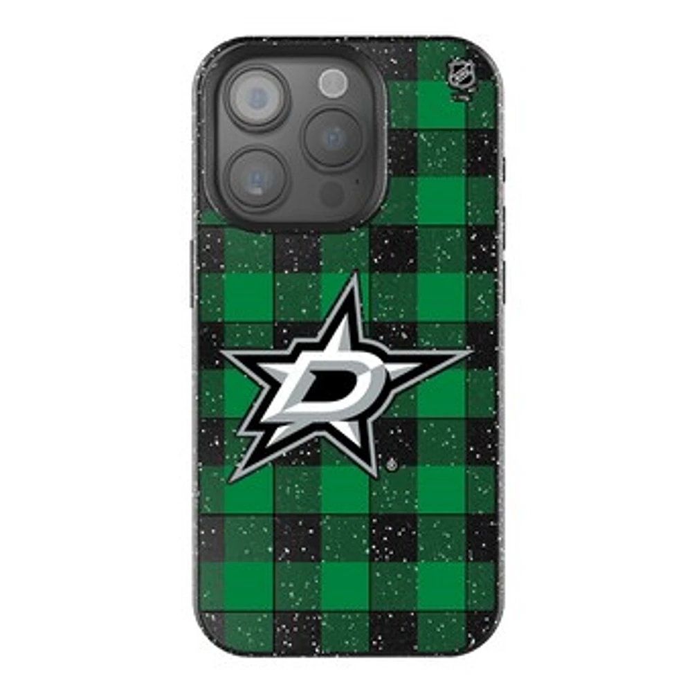 Keyscaper Dallas Stars Plaid Bling iPhone Case