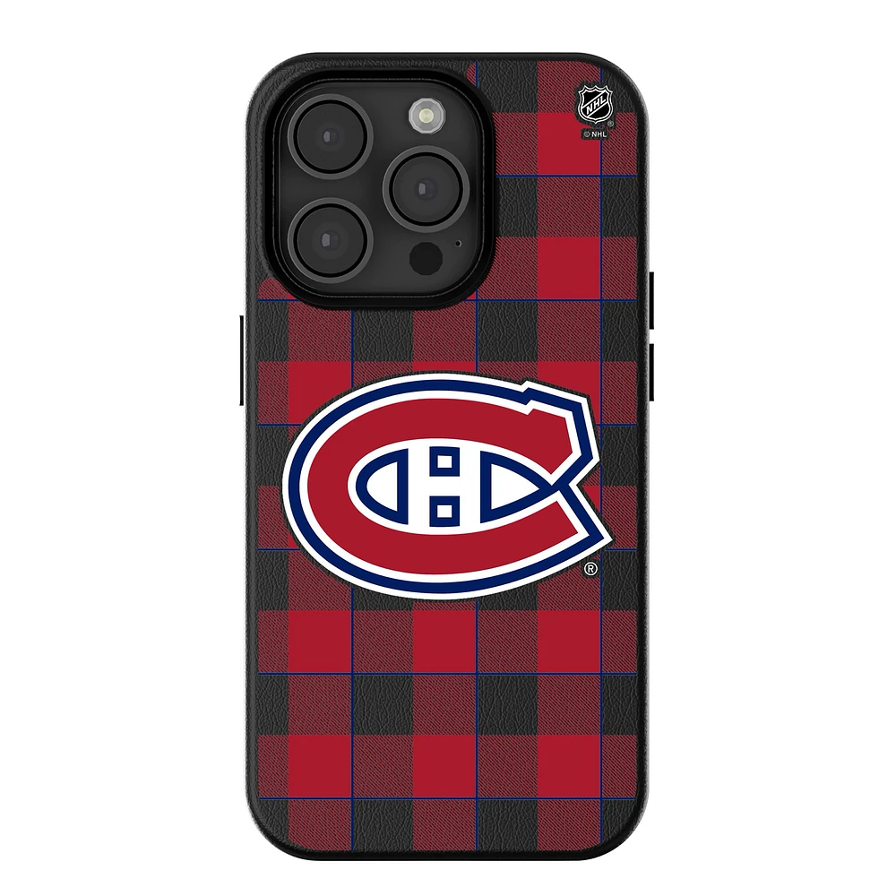 Keyscaper Montreal Canadiens Plaid iPhone Magnetic Bump Case