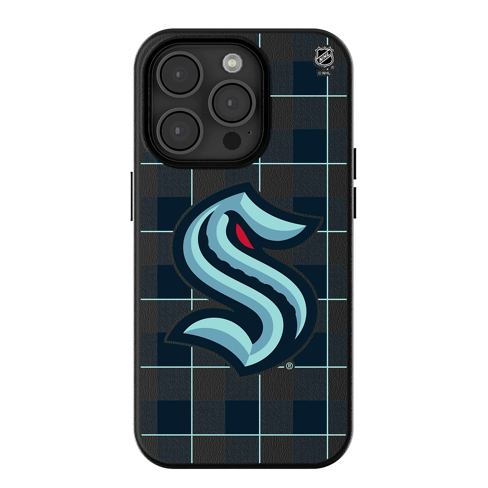Keyscaper Seattle Kraken Plaid iPhone Magnetic Bump Case