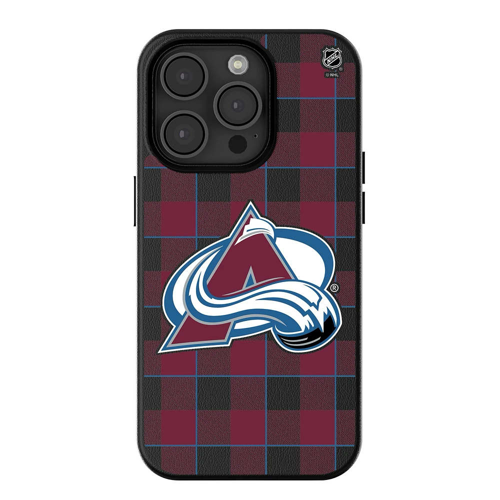 Keyscaper Colorado Avalanche Plaid iPhone Magnetic Bump Case