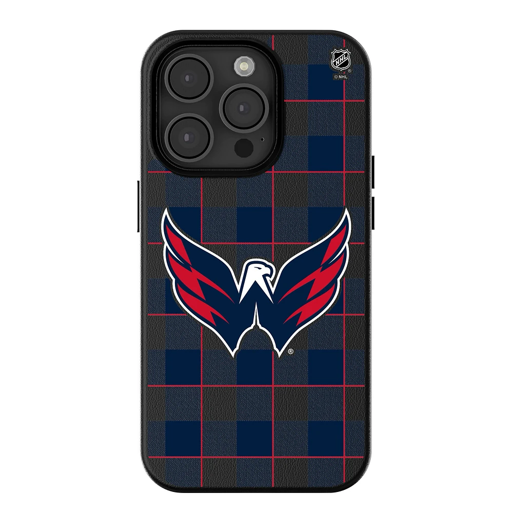 Keyscaper Washington Capitals Plaid iPhone Magnetic Bump Case