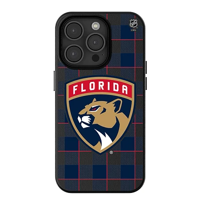 Keyscaper Florida Panthers Plaid iPhone Magnetic Bump Case