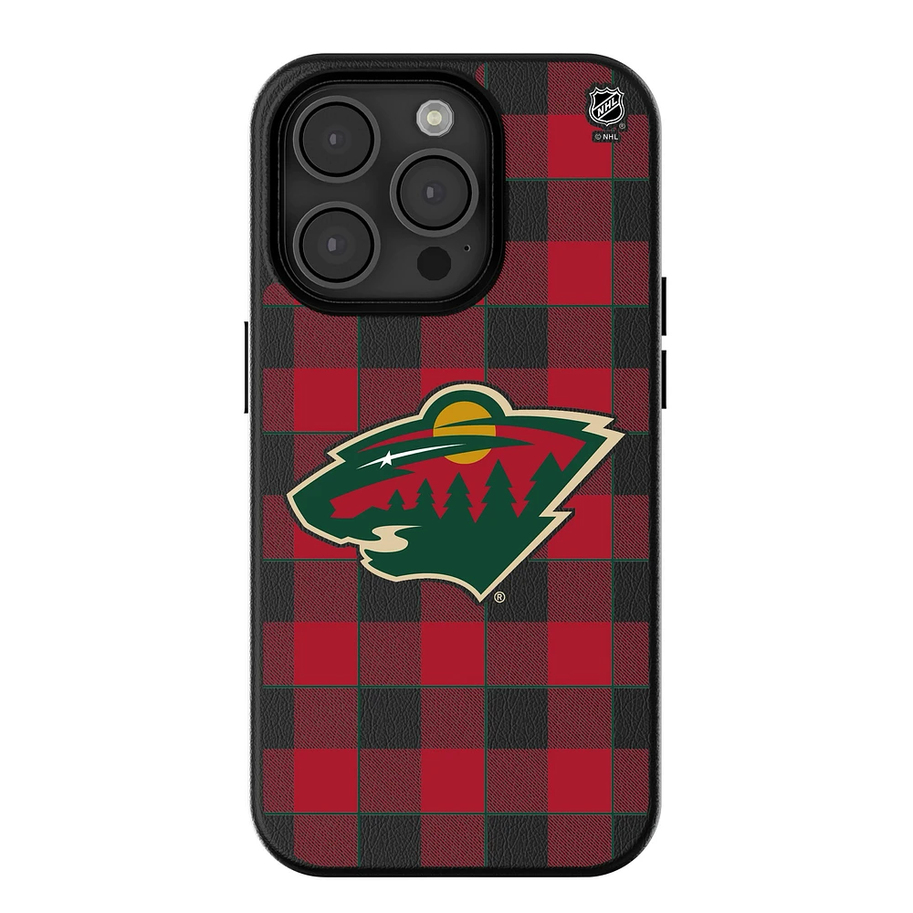 Keyscaper Minnesota Wild Plaid iPhone Magnetic Bump Case