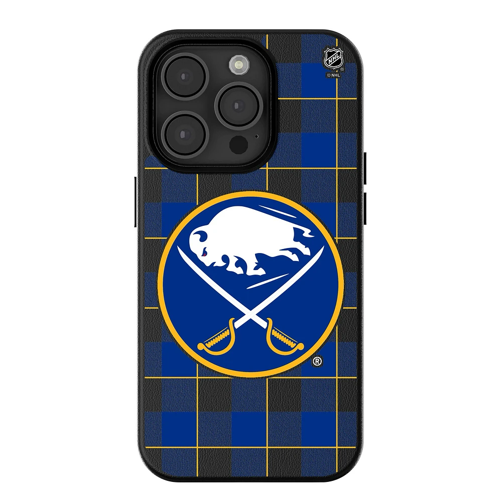 Keyscaper Buffalo Sabres Plaid iPhone Magnetic Bump Case