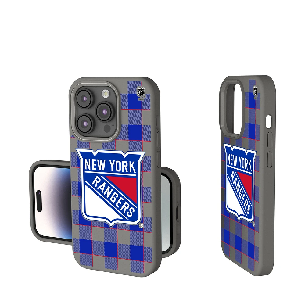 Keyscaper New York Rangers Plaid Soft Touch iPhone Case