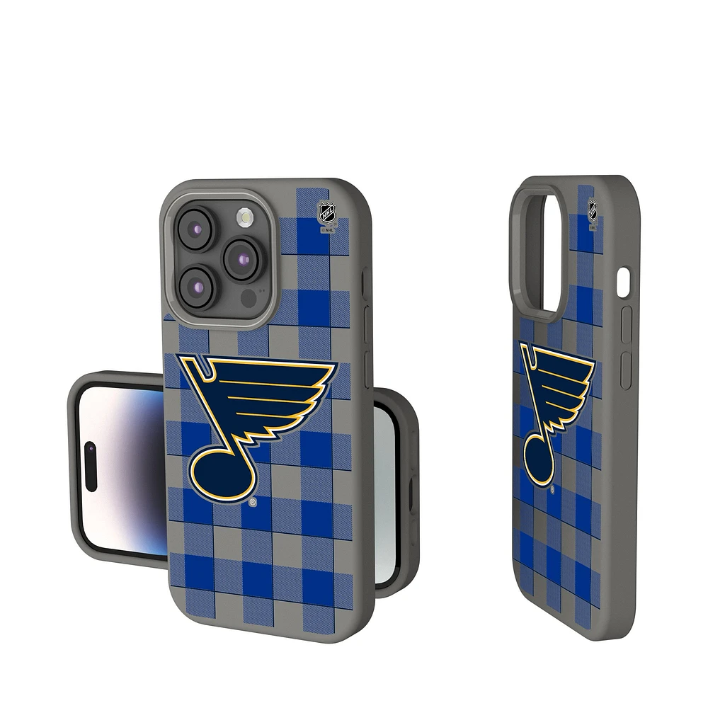 Keyscaper St. Louis Blues Plaid Soft Touch iPhone Case