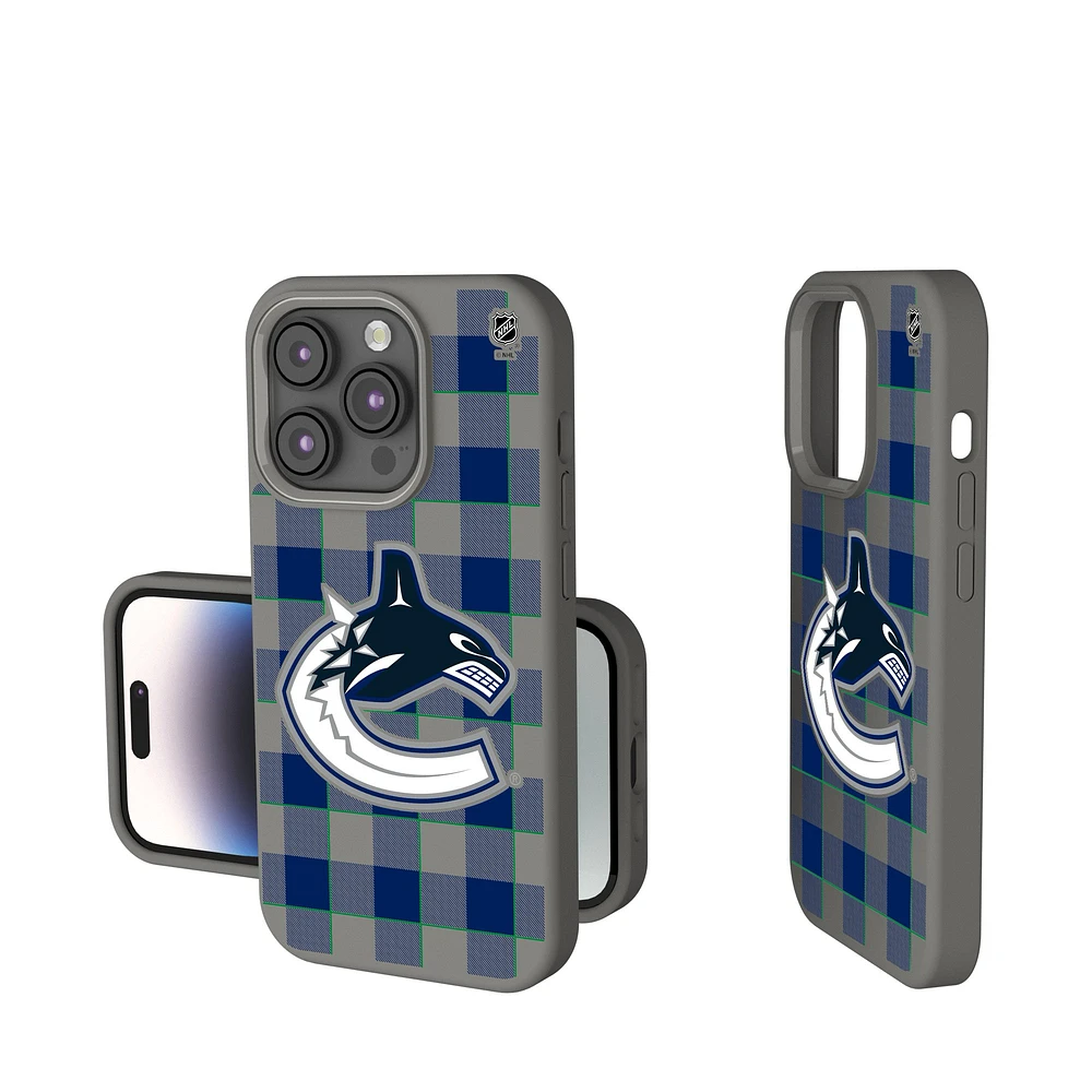Keyscaper Vancouver Canucks Plaid Soft Touch iPhone Case