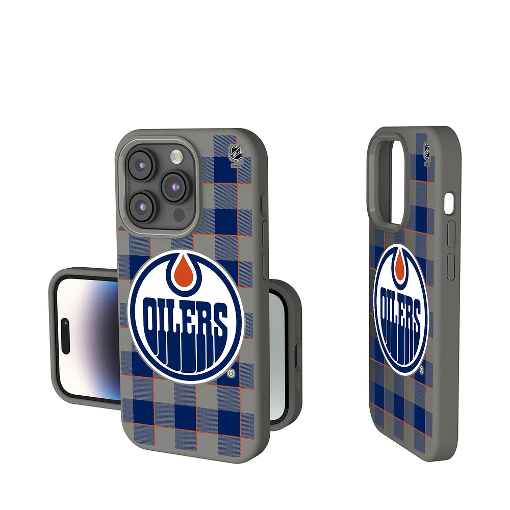 Keyscaper Edmonton Oilers Plaid Soft Touch iPhone Case