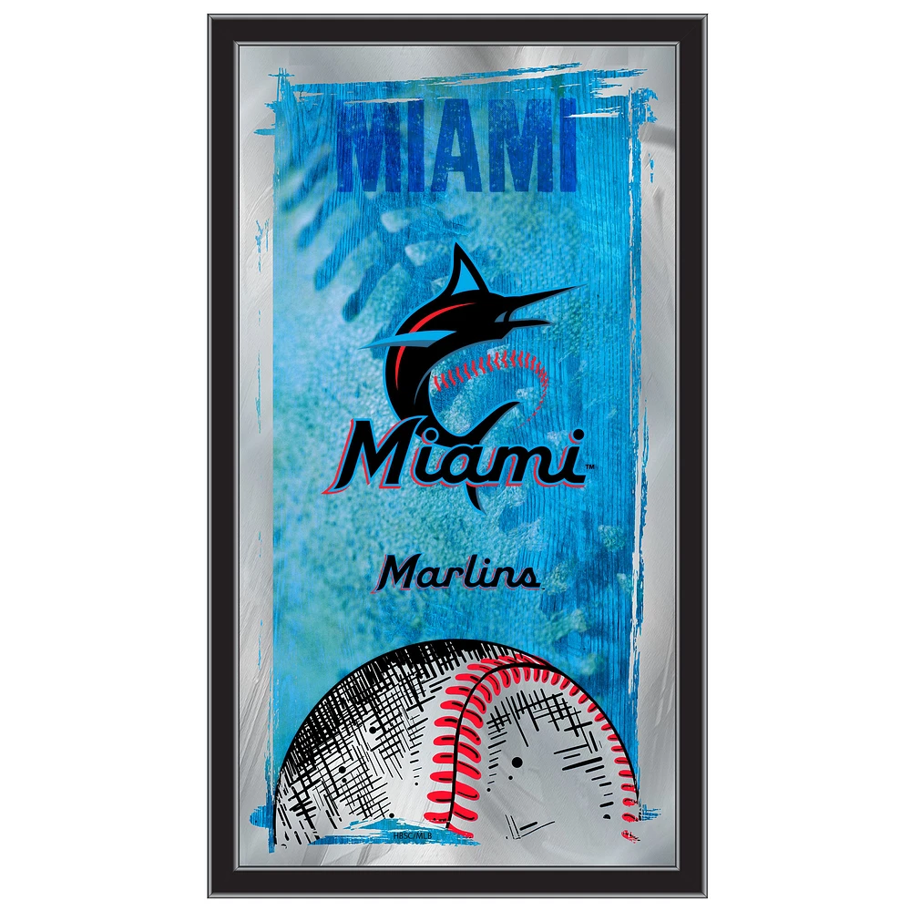 Miami Marlins 15" x 26" Wall Mirror