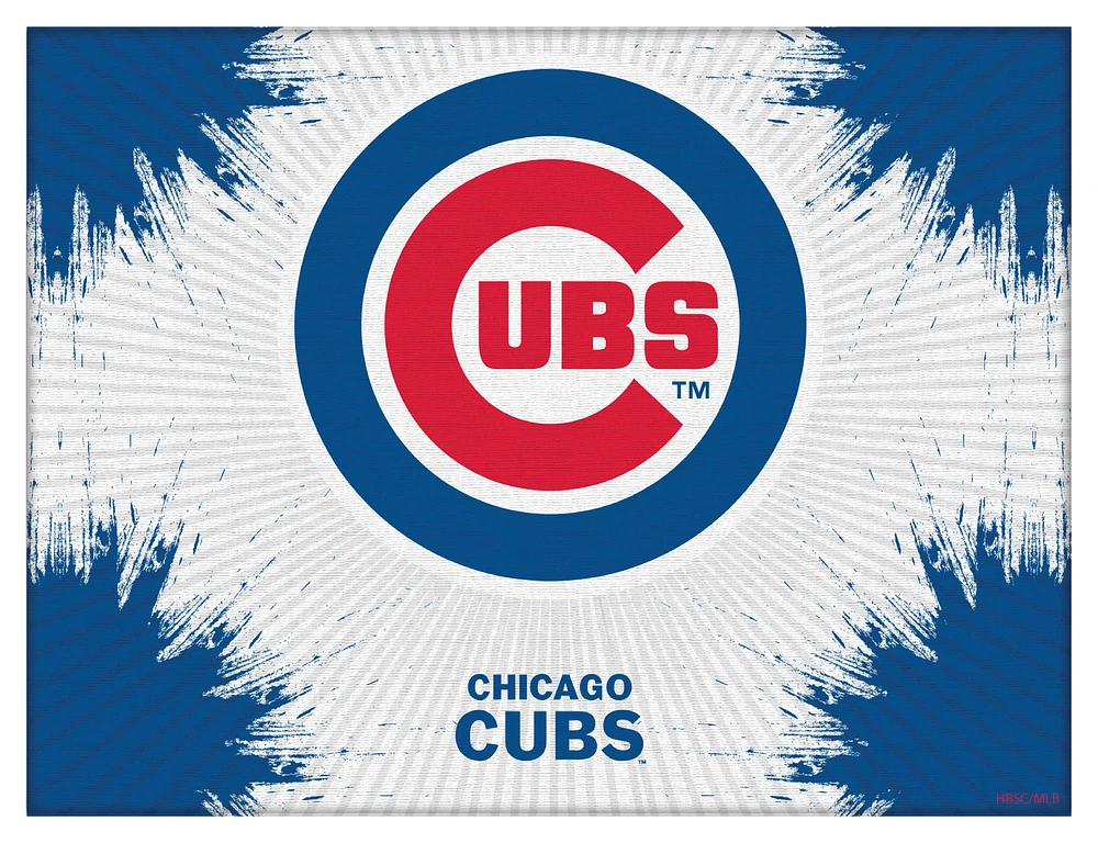 Chicago Cubs 15" x 20" Splash Canvas Wall Art