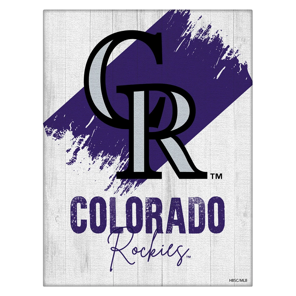 Colorado Rockies 15" x 20" Team Canvas Wall Art