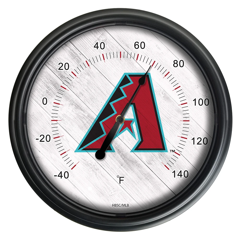 Black Arizona Diamondbacks Indoor/Outdoor LED Thermometer