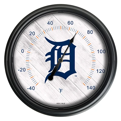 Black Detroit Tigers Indoor/Outdoor LED Thermometer