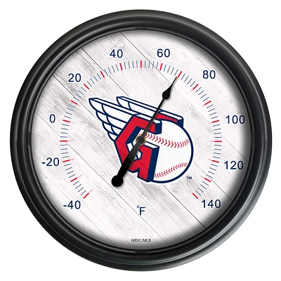 Black Cleveland Guardians Indoor/Outdoor LED Thermometer