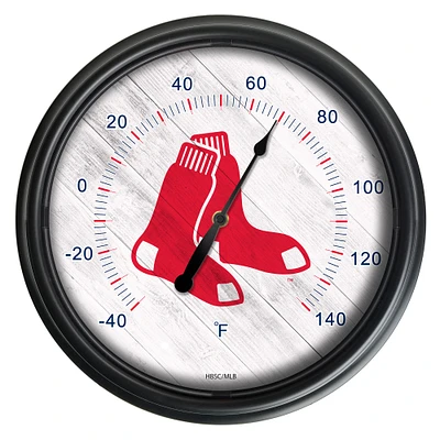 Black Boston Red Sox Indoor/Outdoor LED Thermometer