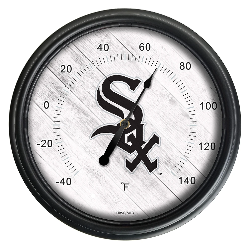 Black Chicago White Sox Indoor/Outdoor LED Thermometer