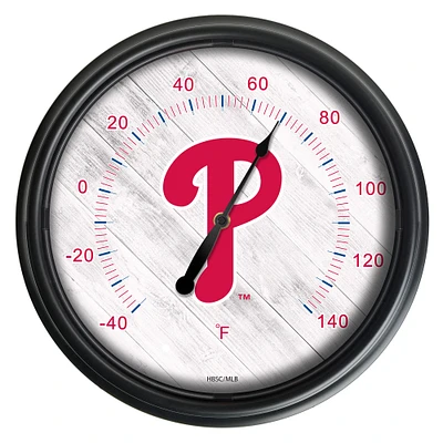 Black Philadelphia Phillies Indoor/Outdoor LED Thermometer