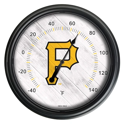 Black Pittsburgh Pirates Indoor/Outdoor LED Thermometer