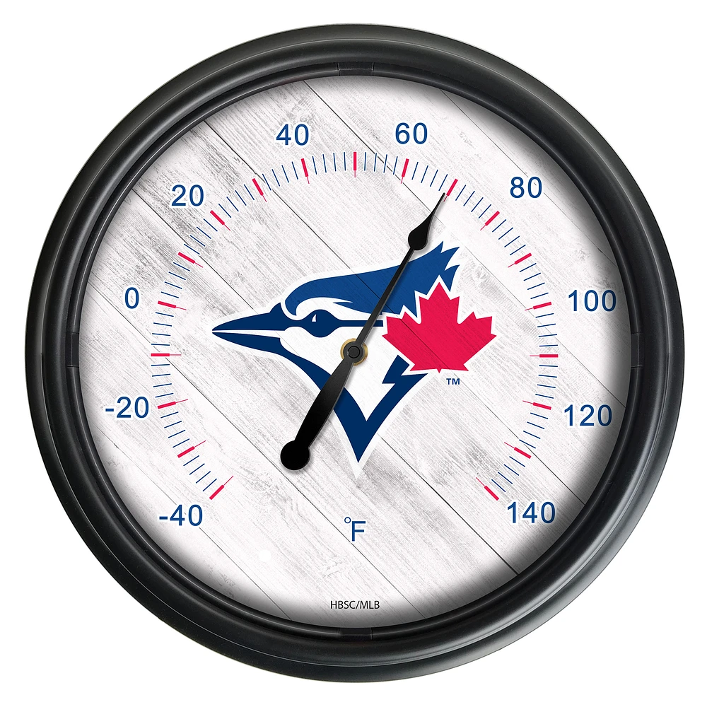 Black Toronto Blue Jays Indoor/Outdoor LED Thermometer