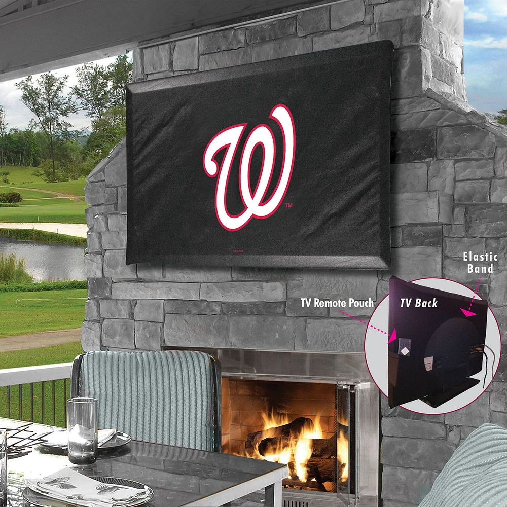 Black Washington Nationals 35" x 25" TV Cover