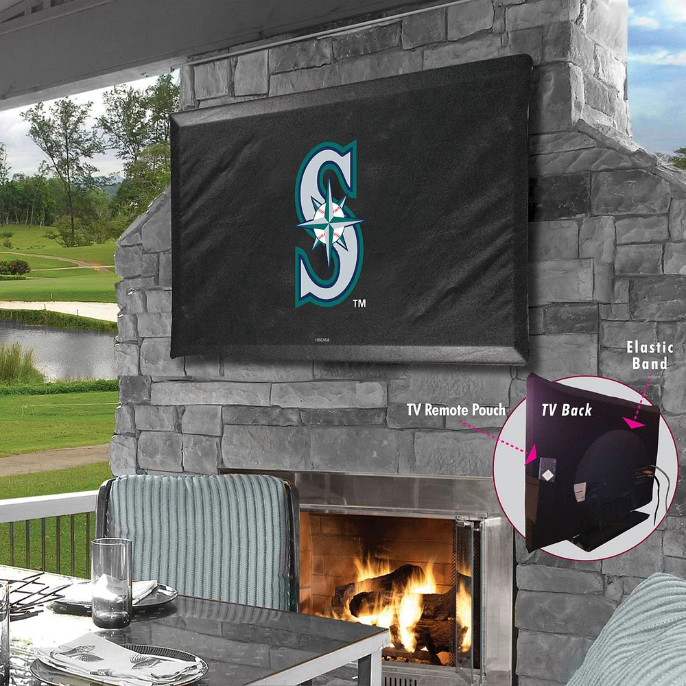 Black Seattle Mariners 35" x 25" TV Cover