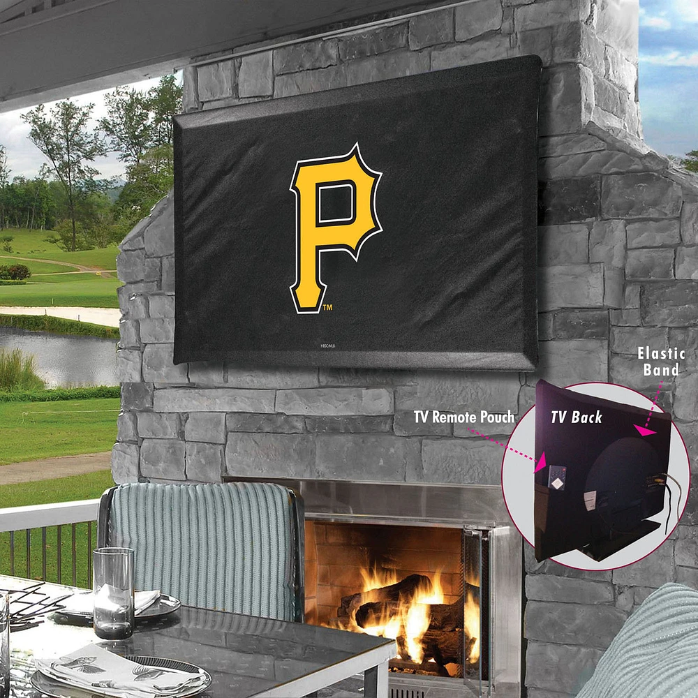 Black Pittsburgh Pirates 35" x 25" TV Cover