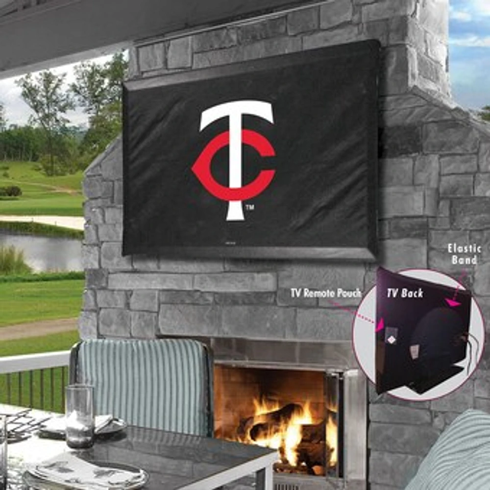 Black Minnesota Twins 35" x 25" TV Cover