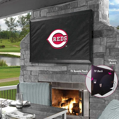 Black Cincinnati Reds 35" x 25" TV Cover