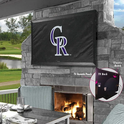 Black Colorado Rockies 35" x 25" TV Cover