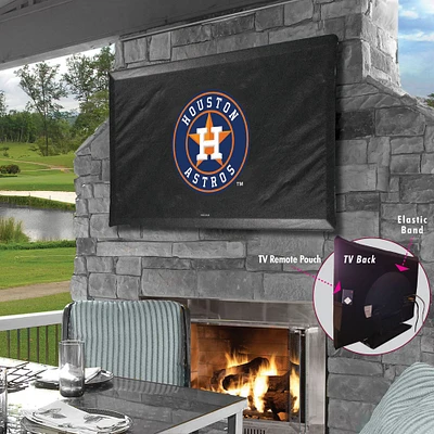 Black Houston Astros 35" x 25" TV Cover