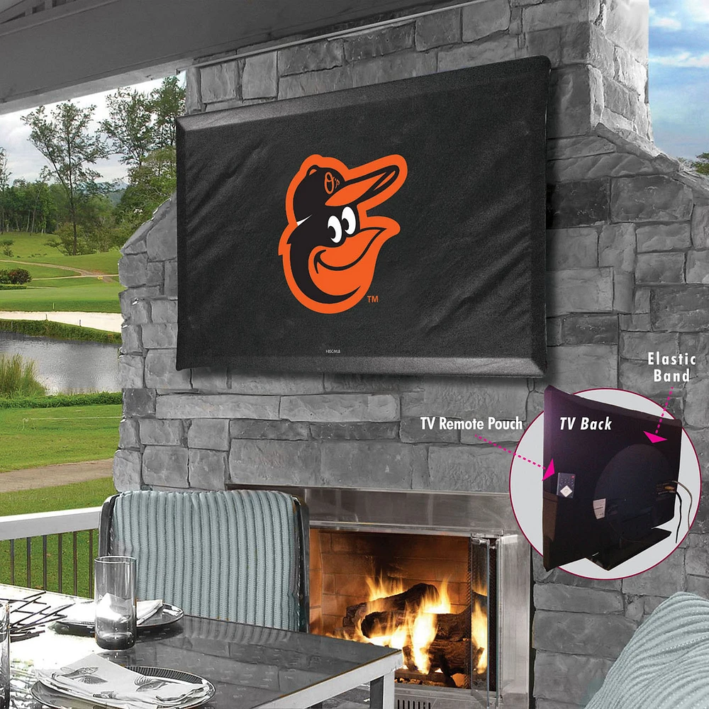 Black Baltimore Orioles 35" x 25" TV Cover
