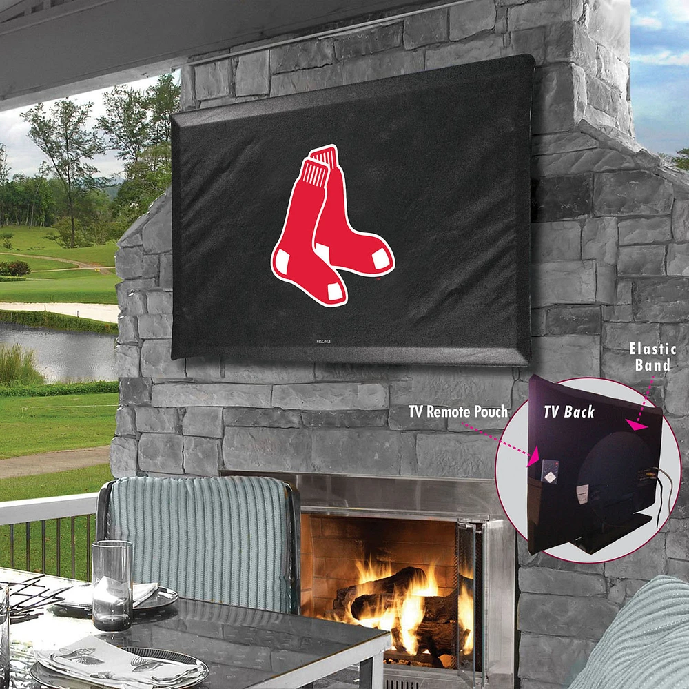 Black Boston Red Sox 35" x 25" TV Cover