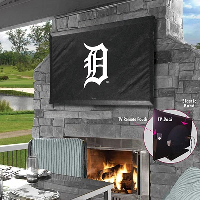 Black Detroit Tigers 46" x 28" TV Cover