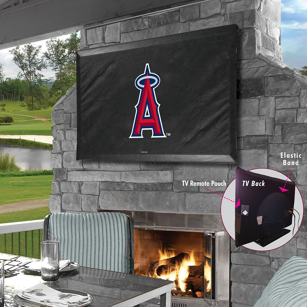 Black Los Angeles Angels 46" x 28" TV Cover