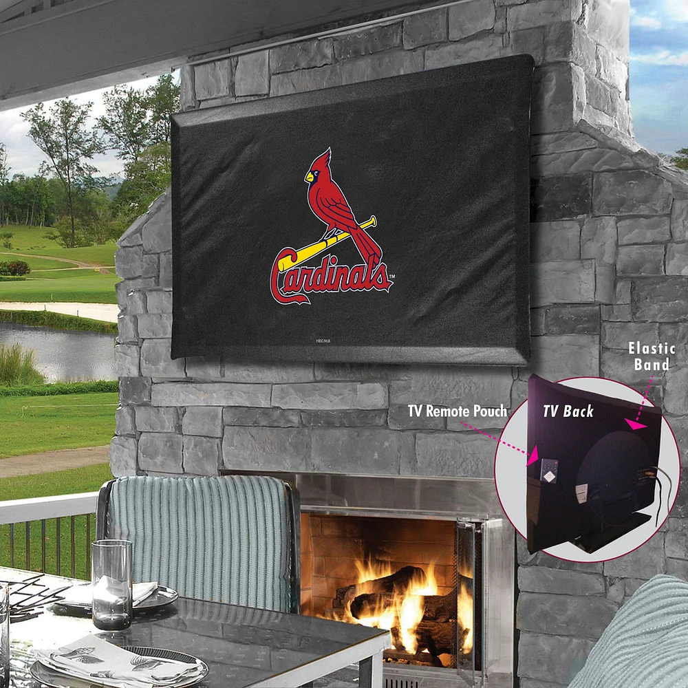 Black St. Louis Cardinals 60" x 37" TV Cover