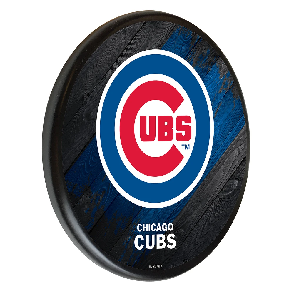 Black Chicago Cubs 13" Team Wood Sign