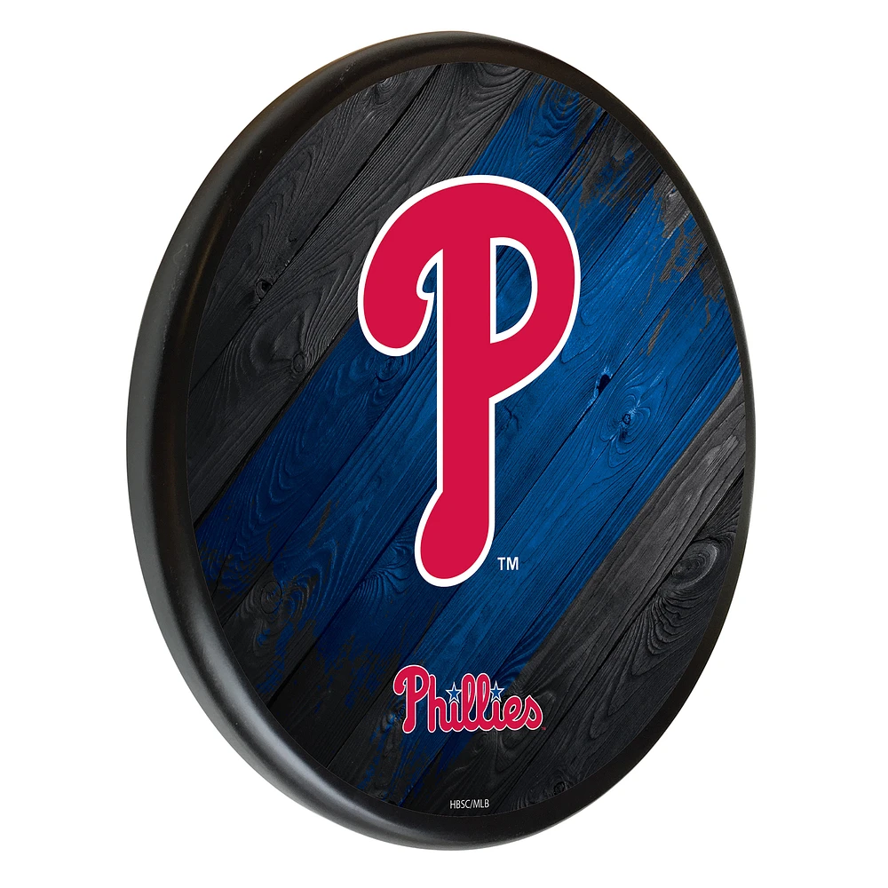 Black Philadelphia Phillies 13" Team Wood Sign