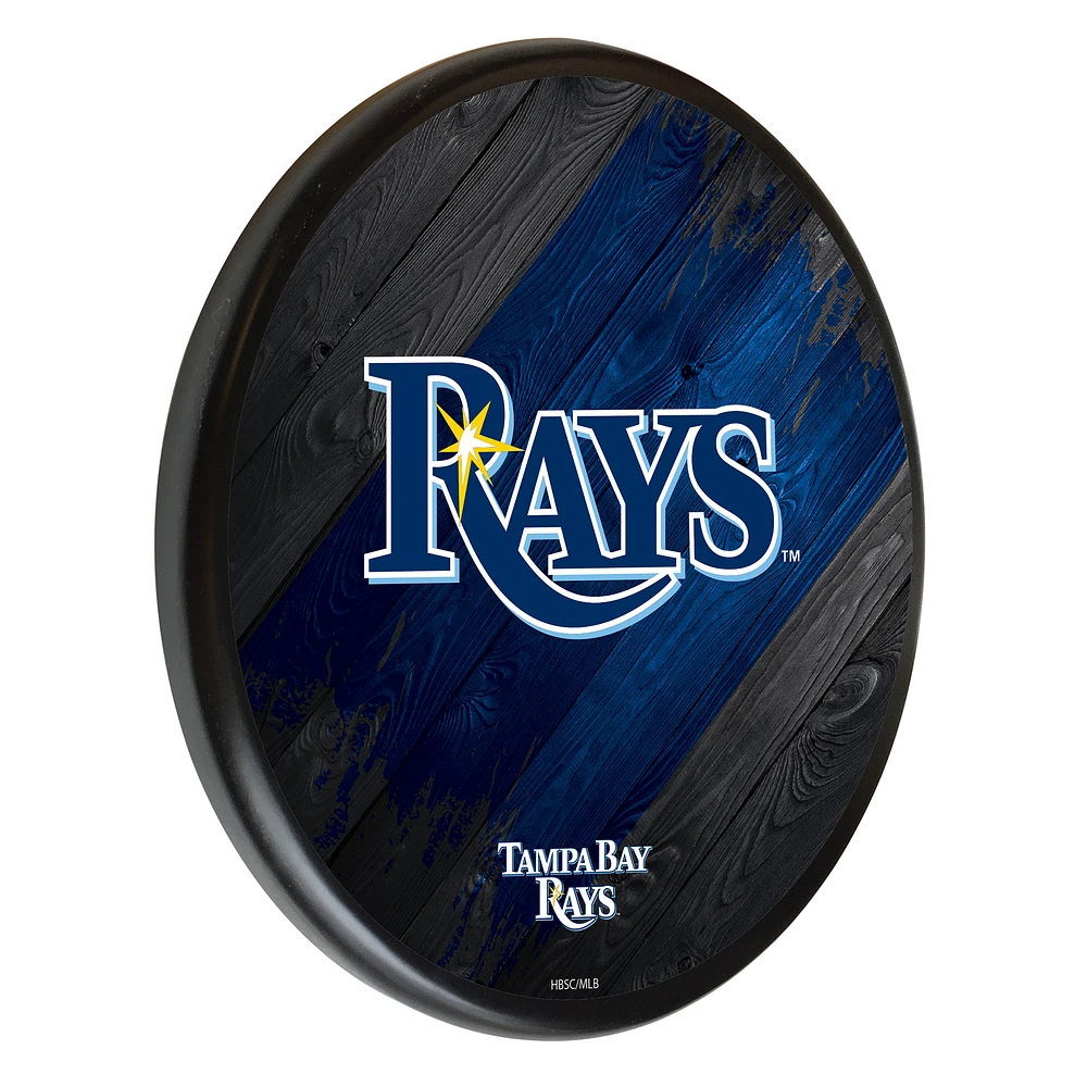 Black Tampa Bay Rays 13" Team Wood Sign