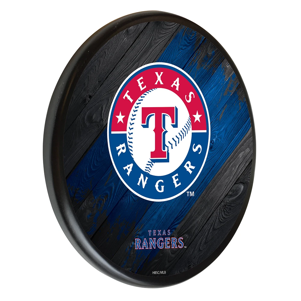 Black Texas Rangers 13" Team Wood Sign