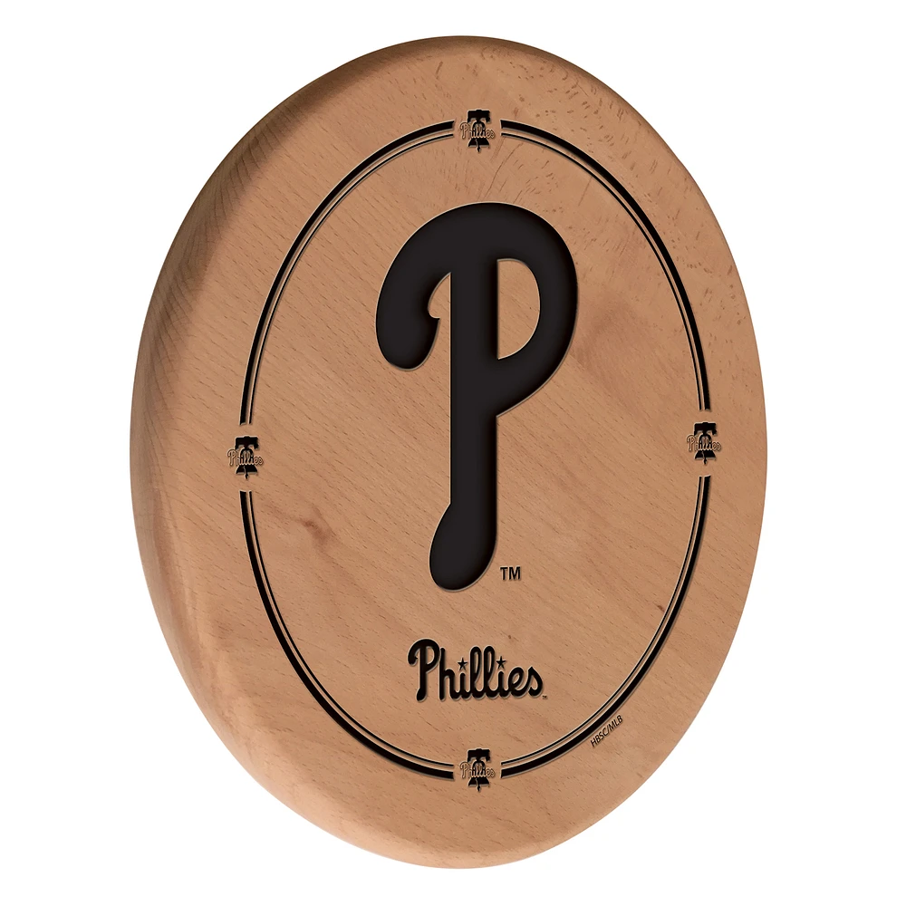 Natural Philadelphia Phillies 13" Laser Engraved Solid Wood Sign