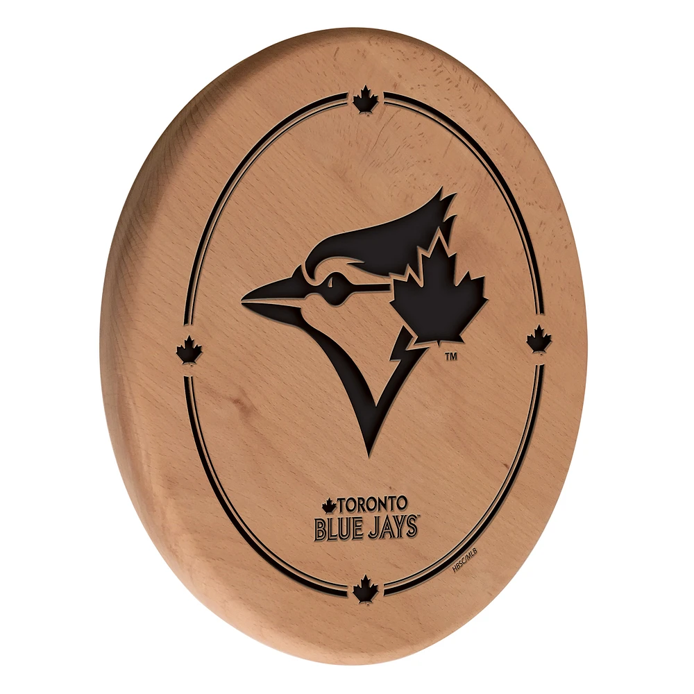 Natural Toronto Blue Jays 13" Laser Engraved Solid Wood Sign