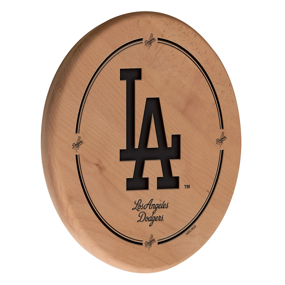 Natural Los Angeles Dodgers 13" Laser Engraved Solid Wood Sign