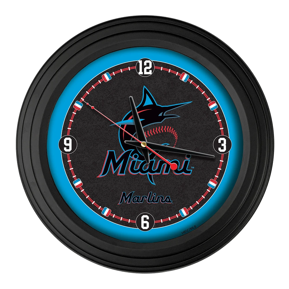 Miami Marlins 15" Traditional Wall Clock