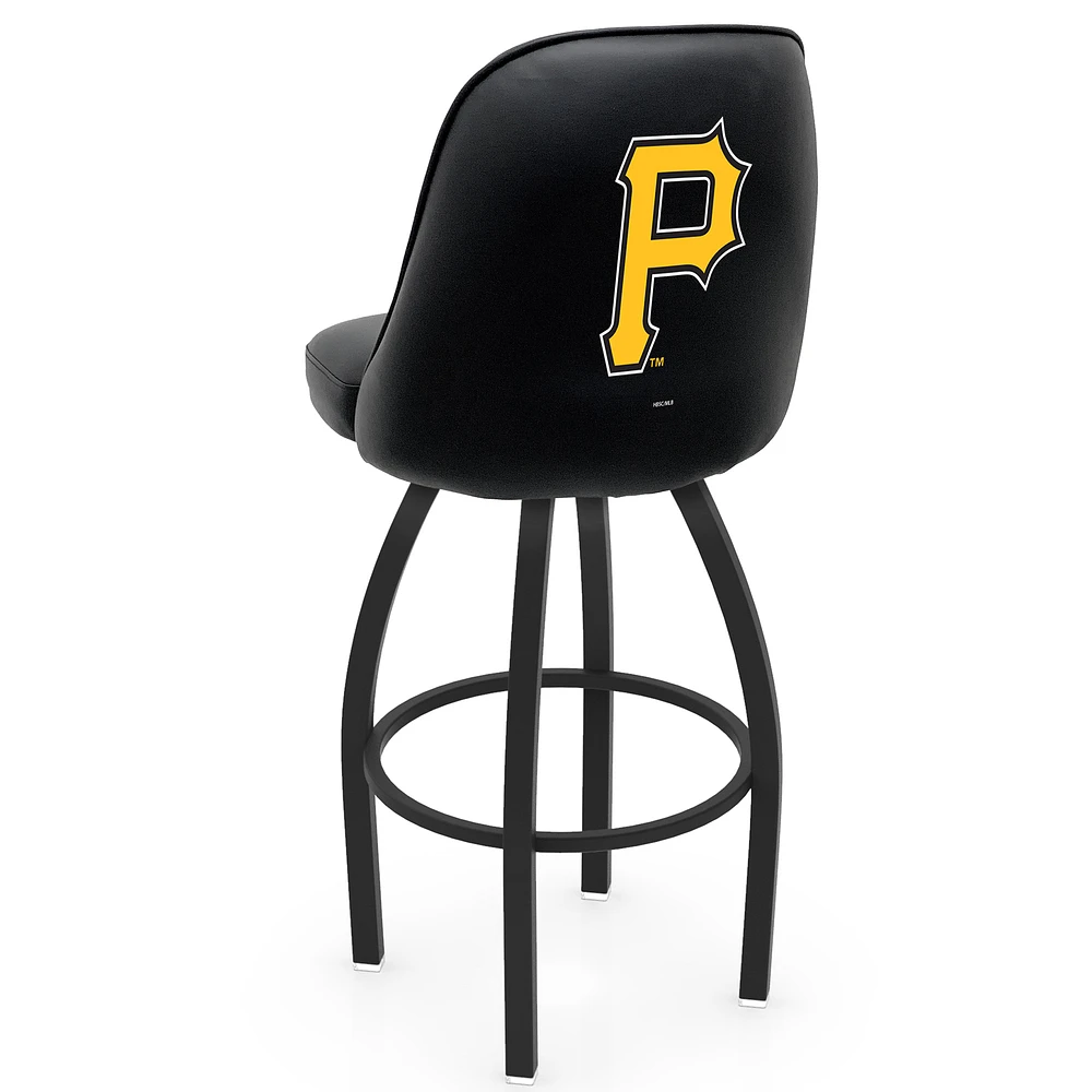 Black Pittsburgh Pirates 36" Swivel Bucket Seat Bar Stool