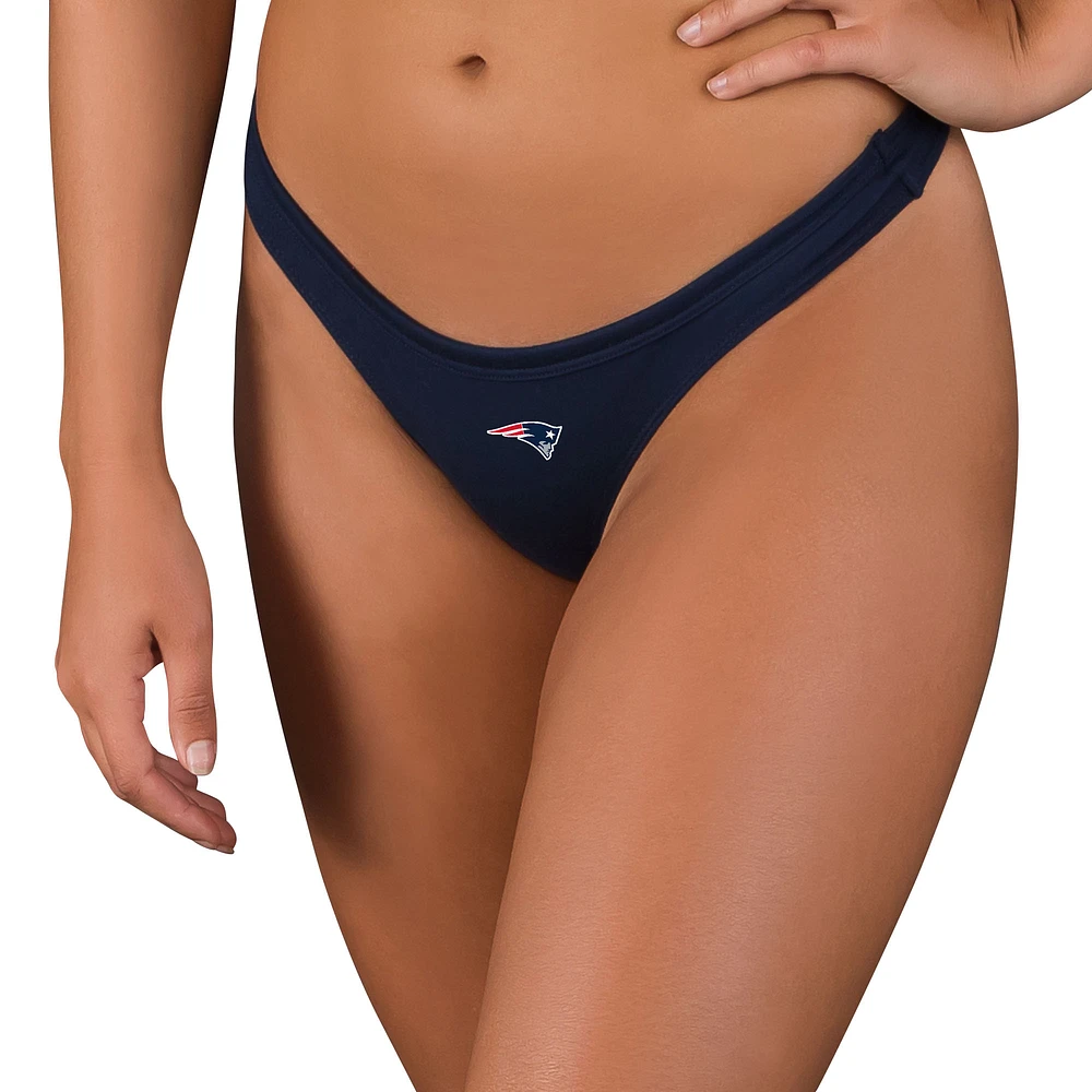 Women's Concepts Sport Navy New England Patriots Marathon Knit Thong