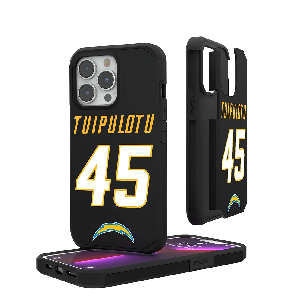 Keyscaper Tuli Tuipulotu Los Angeles Chargers iPhone Rugged Case