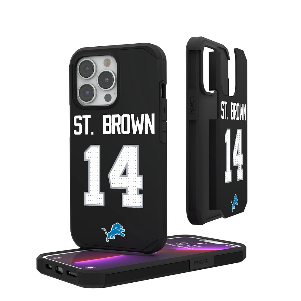 Keyscaper Amon-Ra St. Brown Detroit Lions iPhone Rugged Case